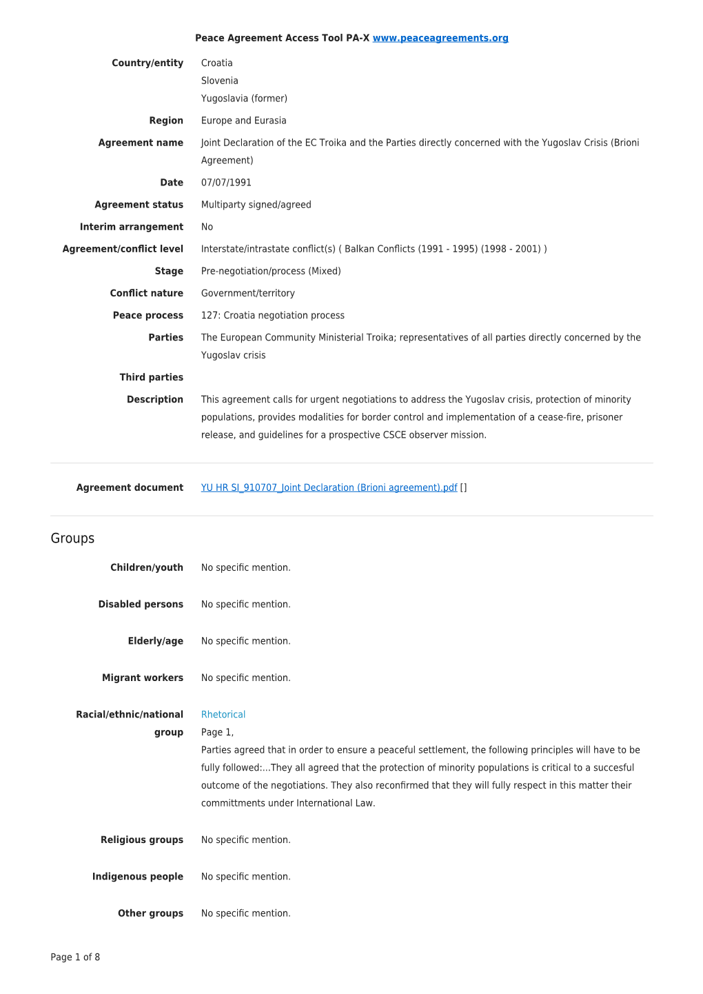 Export Agreement Coding (PDF)