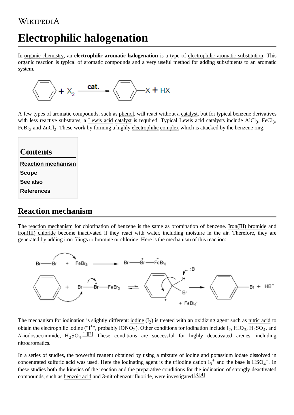 Electrophilic Halogenation