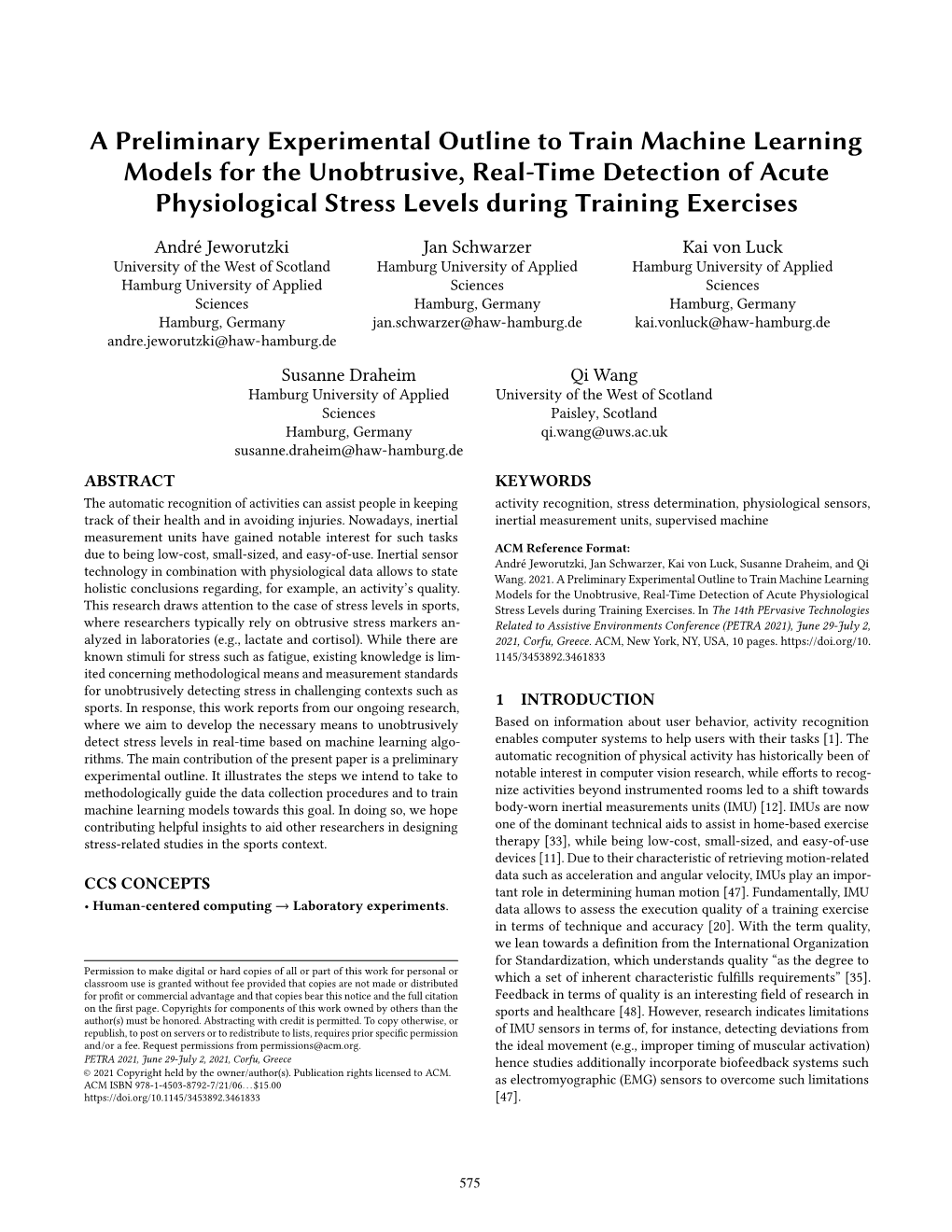 A Preliminary Experimental Outline to Train Machine Learning Models For