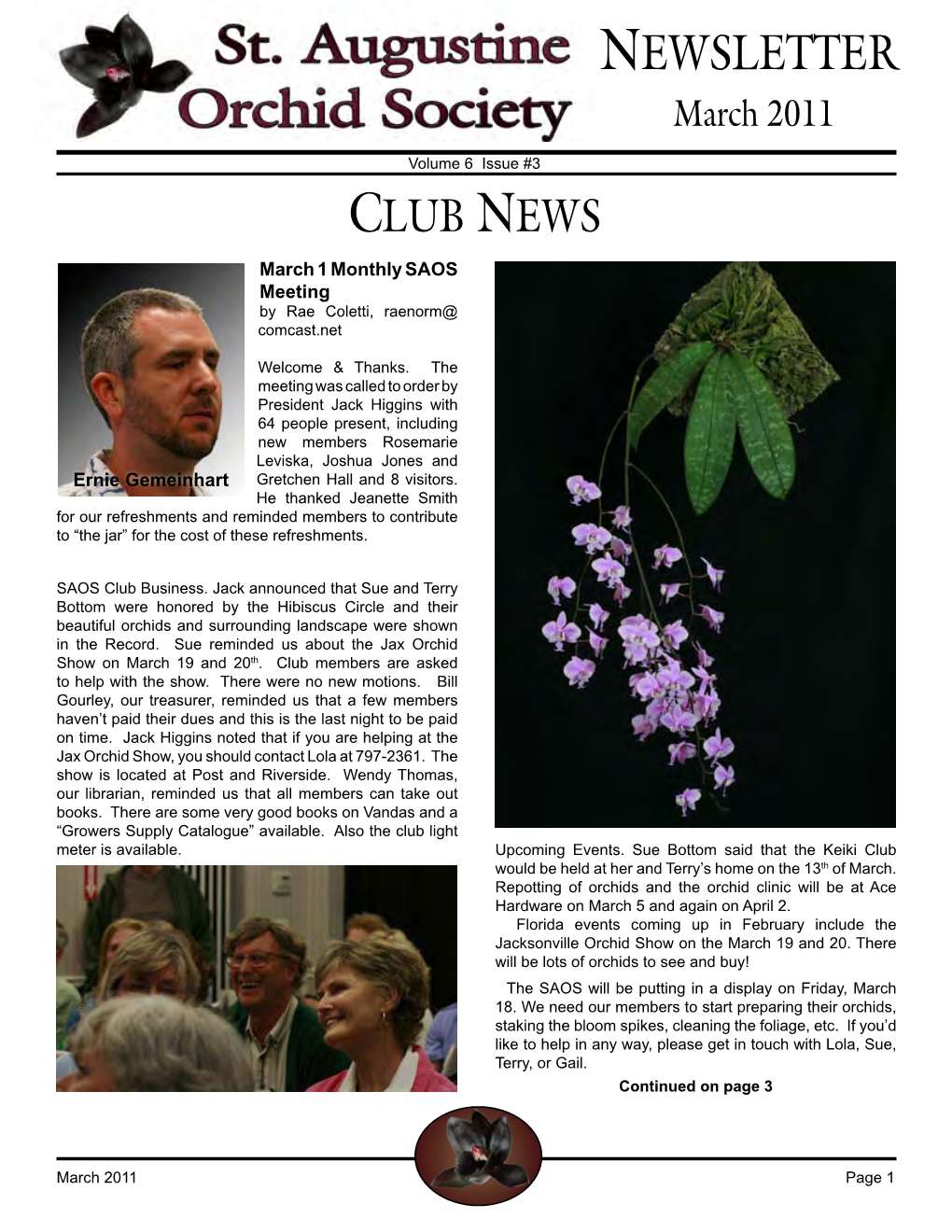 NEWSLETTER March 2011