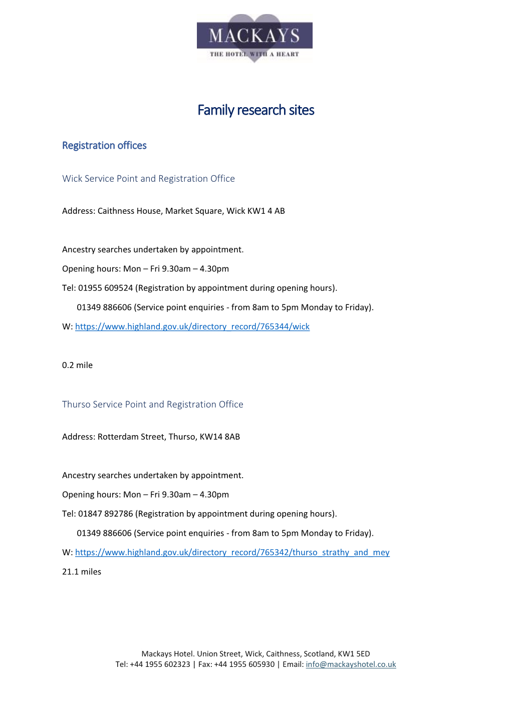 Family Research Sites