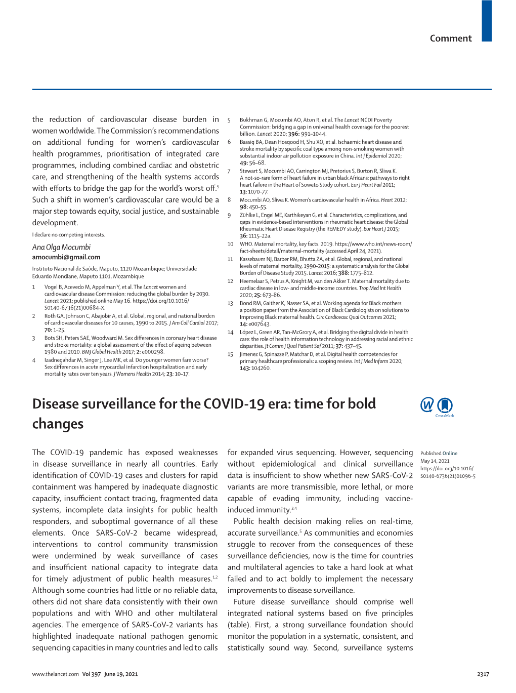 Disease Surveillance for the COVID-19 Era: Time for Bold Changes