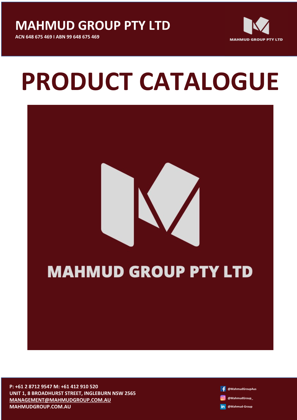 Product Catalogue