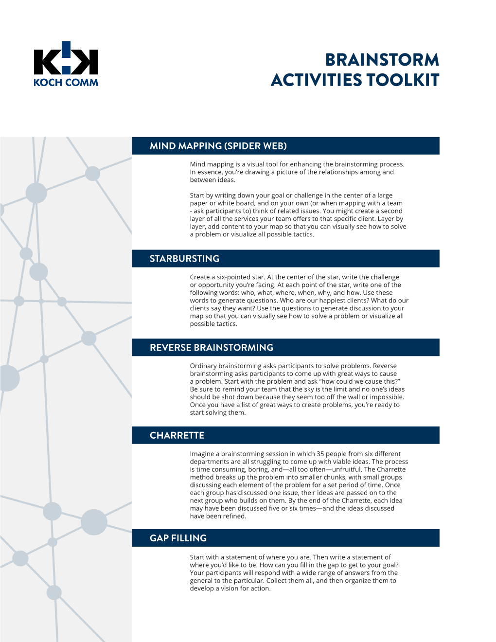 Brainstorm Activities Toolkit