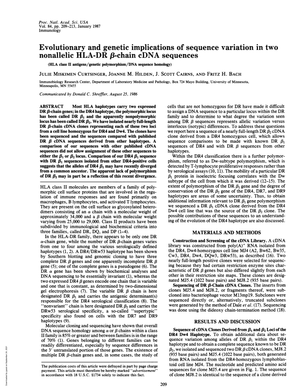 Evolutionary and Genetic Implications of Sequence Variation In