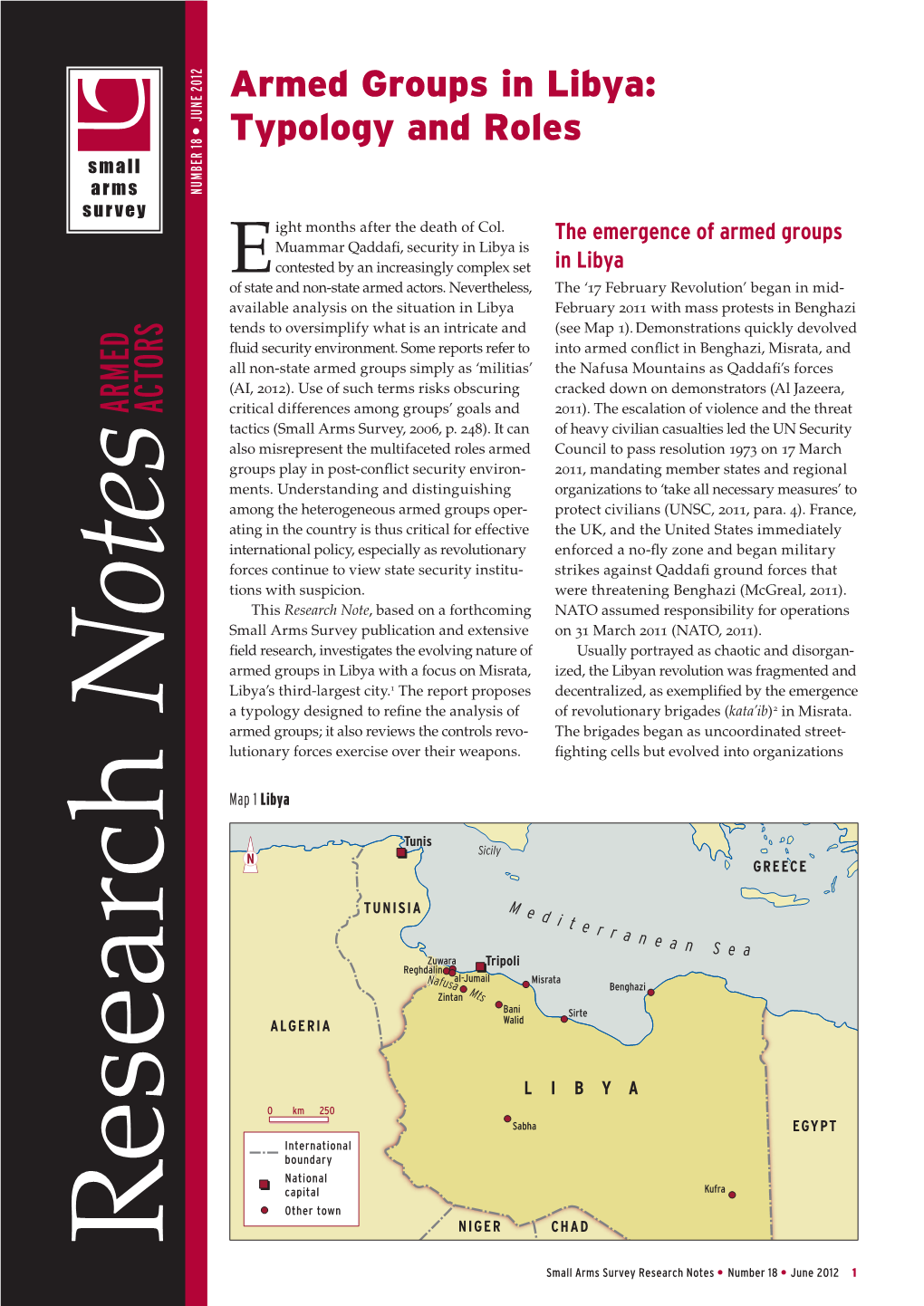 Armed Groups in Libya