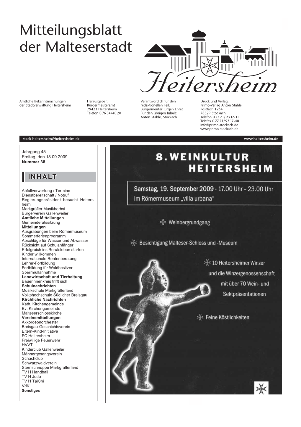 Mitteilungsblatt Der Malteserstadt