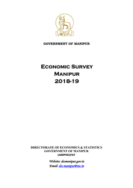 Economic Survey Manipur 2018-19