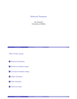 Relational Databases