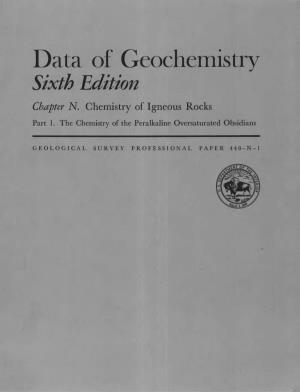 Data of Geochemistry Sixth Edition Chapter N