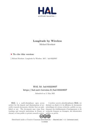 Longitude by Wireless Michael Kershaw