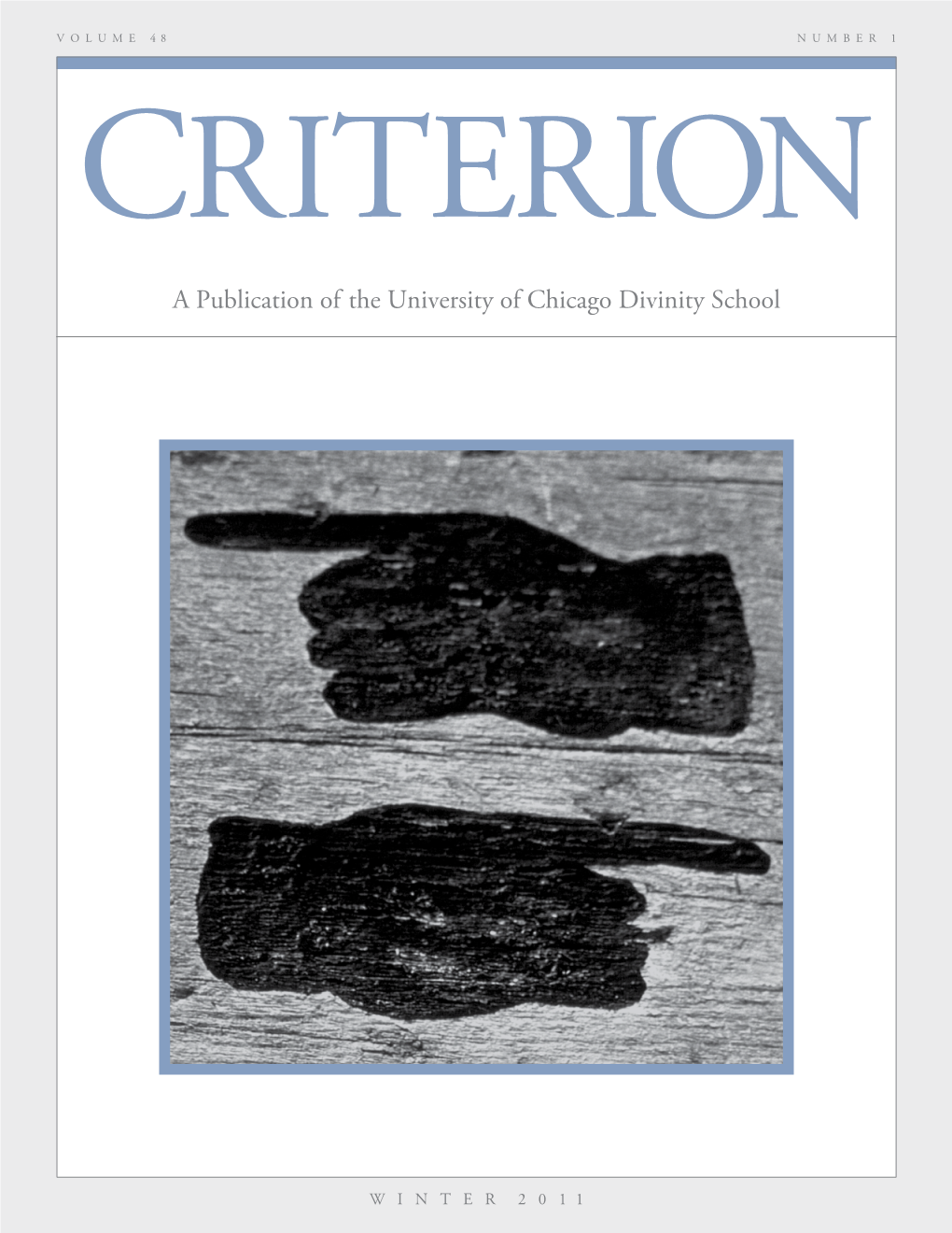 A Publication of the University of Chicago Divinity School