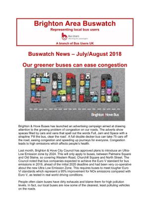 For Our July/August 2018 Newsletter