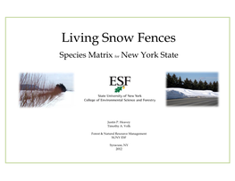 Living Snow Fences
