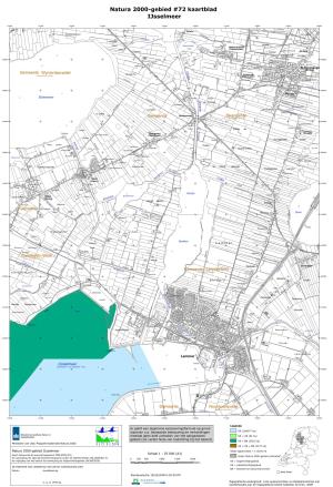 Kaart Natura 2000-Gebied Ijsselmeer