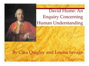 David Hume: an Enquiry Concerning Human Understanding