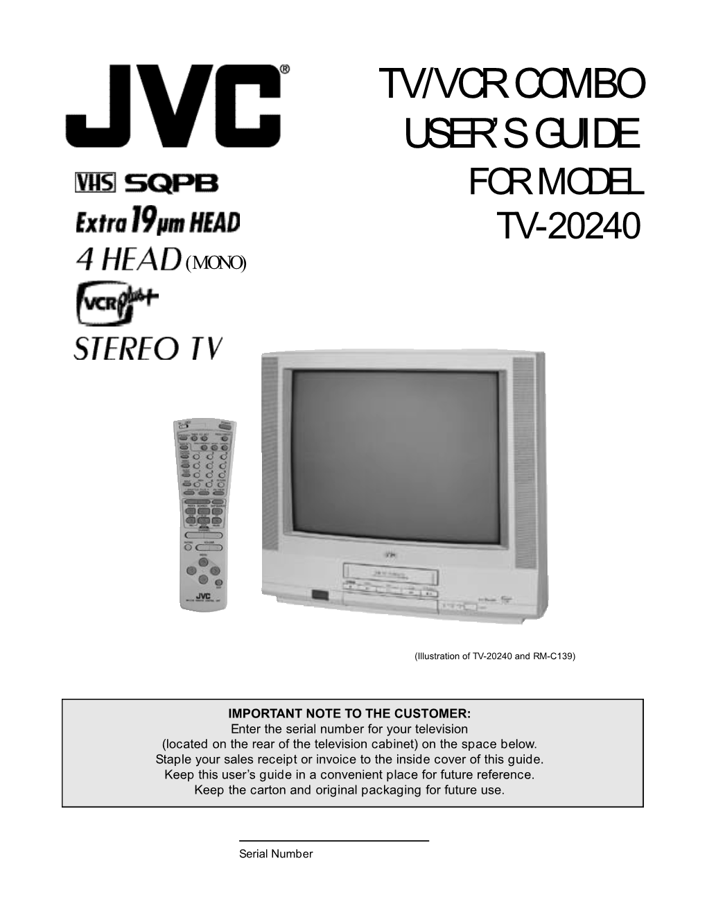 Tv/Vcr Combo User's Guide