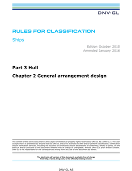 DNVGL-RU-SHIP-Pt3ch2 General Arrangement Design