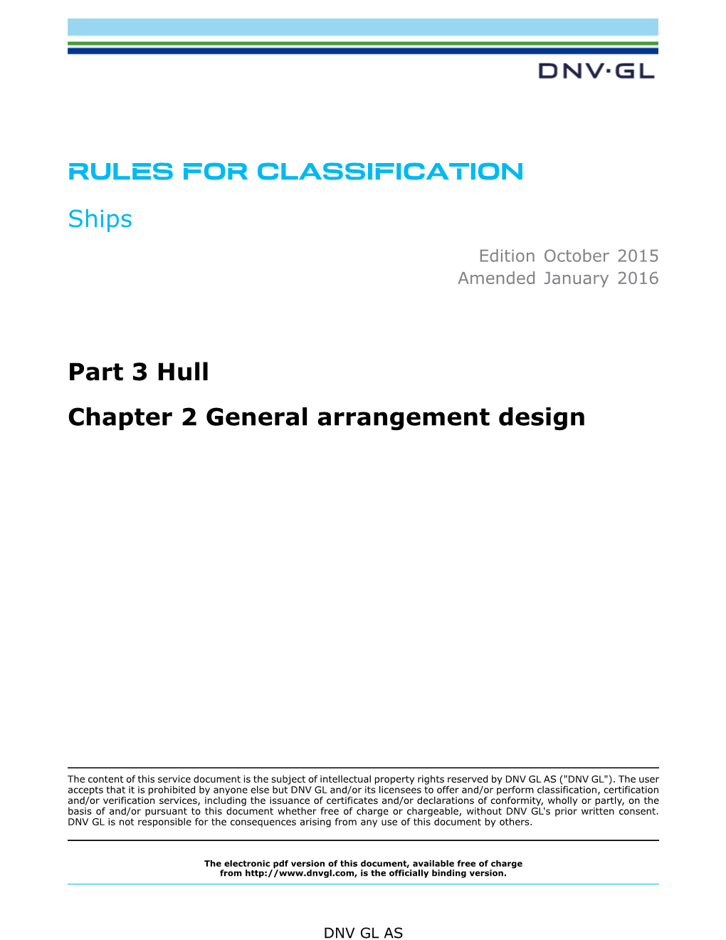 Dnvgl Ru Ship Pt3ch2 General Arrangement Design Docslib