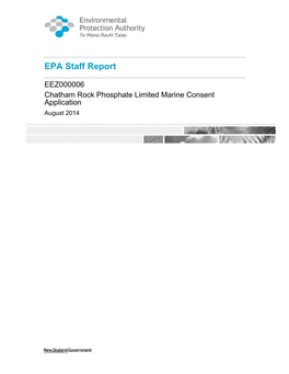 EPA Staff Report EEZ000006 Chatham
