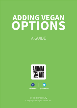 Adding Vegan Options Guide