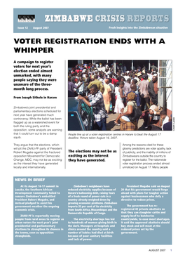 Zimbabwe Crisis Reports Issue 12
