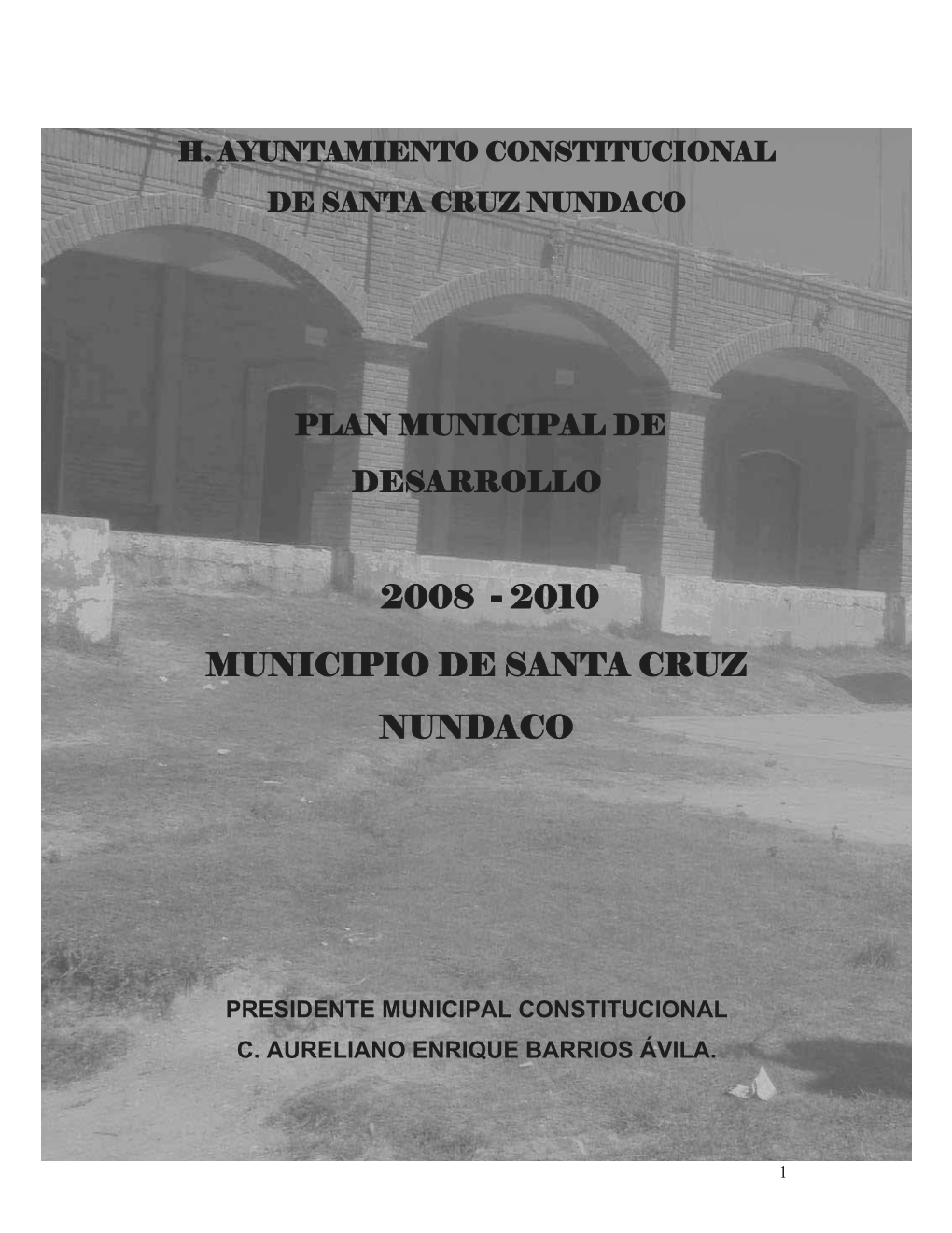 2010 Municipio De Santa Cruz Nundaco