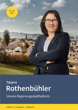 Tatjana Rothenbühler Unsere Regierungsstatthalterin