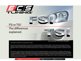 FSI Or TSI? the Differences Explained