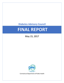 State of CT Advisory Council for Diabetes And