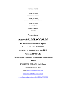 Accordi @ DISACCORDI