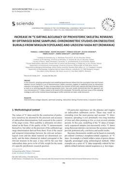 Increase in 14C Dating Accuracy of Prehistoric