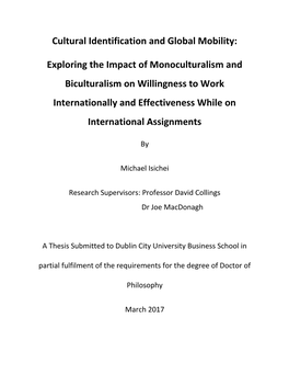 Phd Thesis Isichei