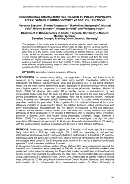 Biomechanical Characteristics Related to Poling Propulsive Effectiveness in Cross-Country V2 Skating Technique