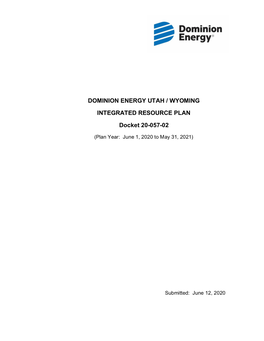Dominion Energy Utah / Wyoming Integrated