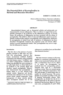 The Potential Role of Prostaglandins in Skeletal and Muscular Disorders *