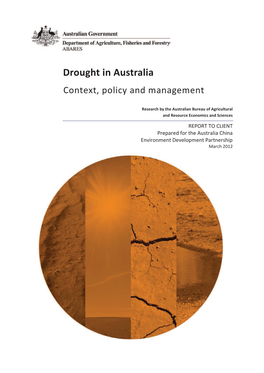 Drought in Australia Context, Policy and Management