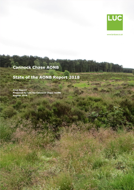 Cannock Chase AONB State of the AONB Report 2018