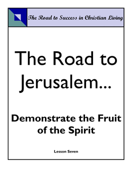 Demonstrate the Fruit of the Spirit Page 1 of 5