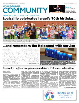 Louisville Celebrates Israel's 70Th Birthday