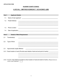 Local Improvement Scheme Application Form.Pdf