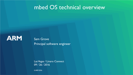 Mbed OS Technical Overview