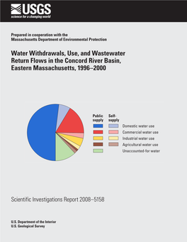 Water Withdrawals, Use, and Wastewater Return Flows in the Concord River Basin, Eastern Massachusetts, 1996–2000