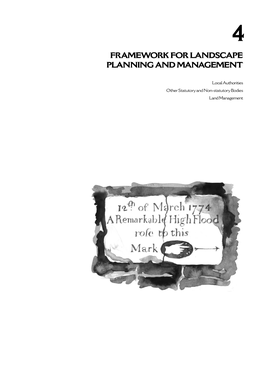 1994 Framework for Landscape Planning and Management Local