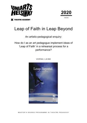 Leap of Faith in Leap Beyond
