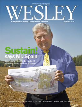 Wesley Spring 2010 Volume Xxxviii, No