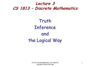 Truth Inference and the Logical Way