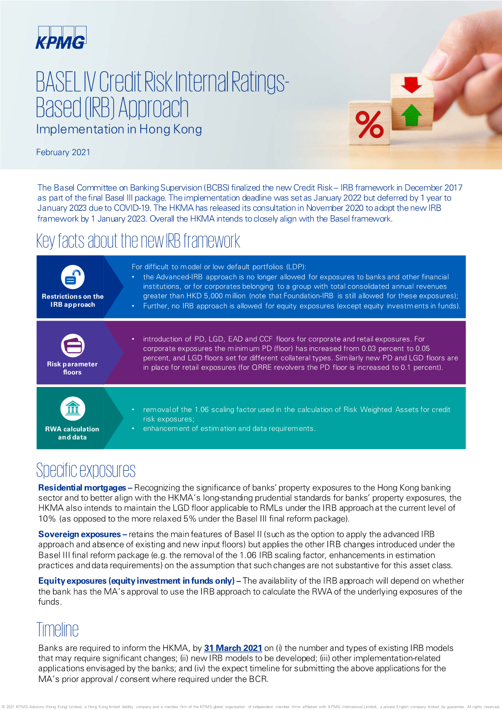 BASEL IV Credit Risk Internal Ratings-Based (IRB) Approach