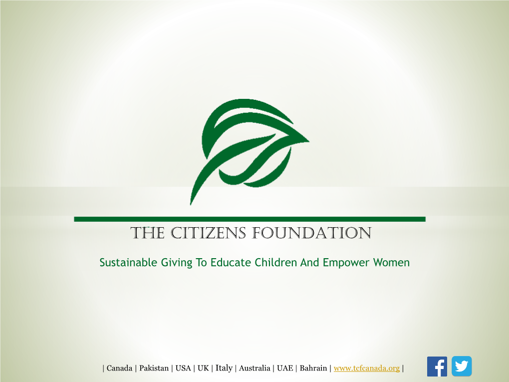 The Citizens Foundation Canada