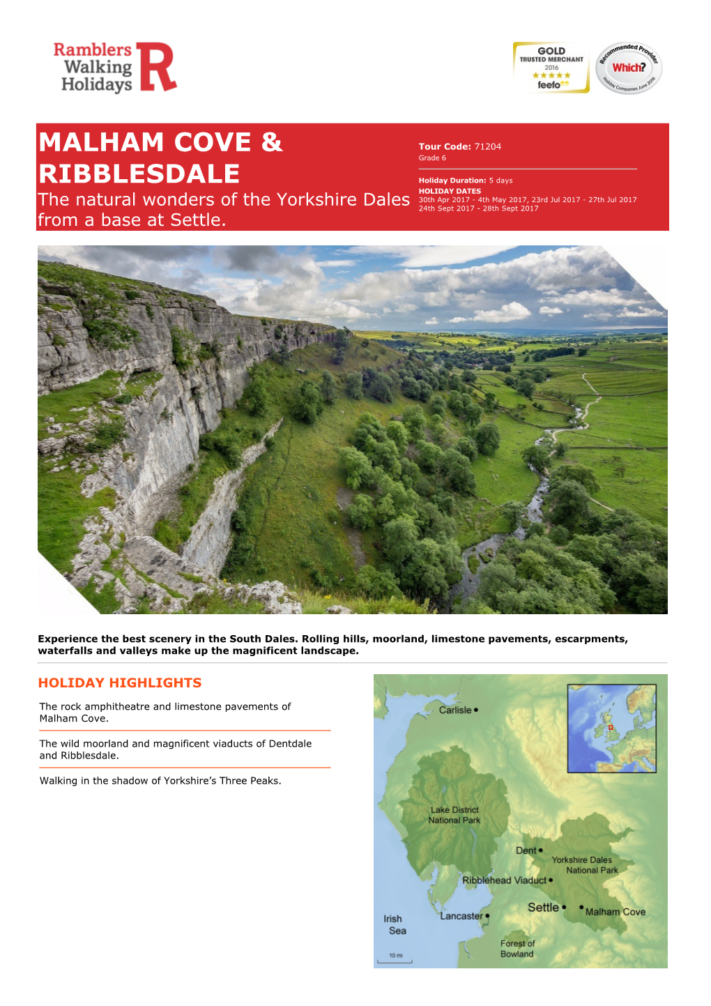 Malham Cove & Ribblesdale